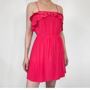 Bellatrix Rose Pink Silk Minidress - Size M